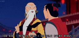 Disney's Mulan Film where Li Shang listens to The Emperor